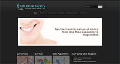 Desktop Screenshot of lamdentalsurgery.com